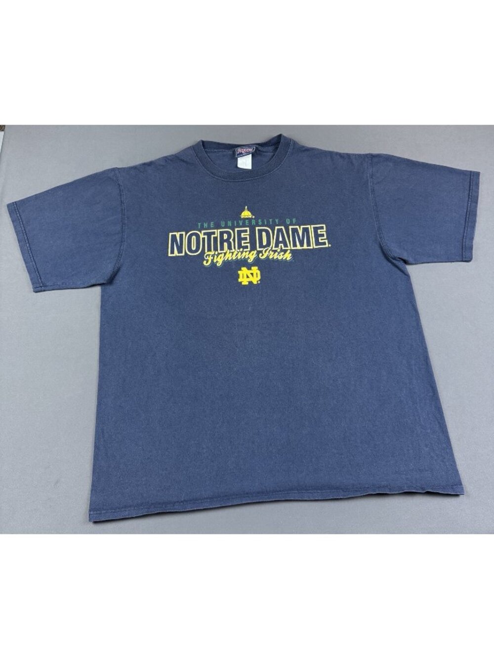 Rare Vintage Y2K NCAA University Of Notre Dame Fighting Irish Jansport XL Fade T